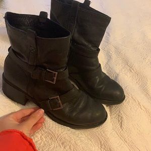 Cole haan motorcycle booties